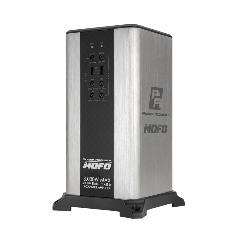 Power Acoustik MOFO4-3KD with Amplifier Wiring Kit Image 4
