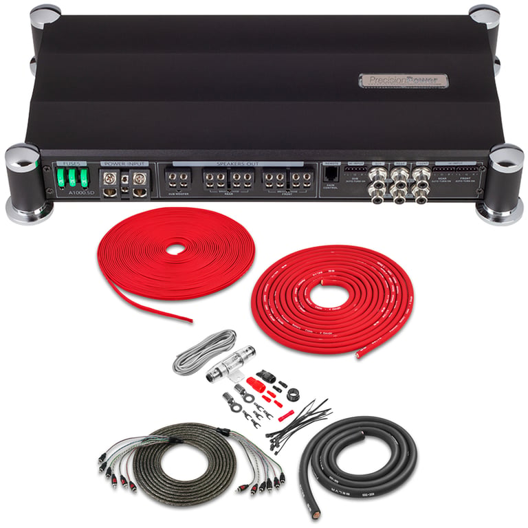 Precision Power A1000.5D with Amplifier Wiring Kit Image 1