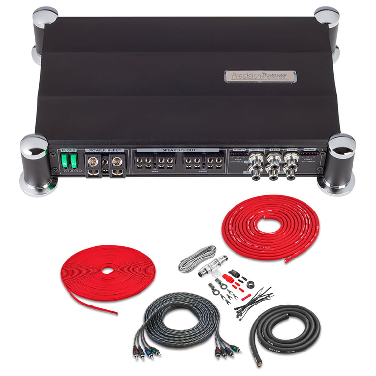 Precision Power A700.4D with Amplifier Wiring Kit Image 1