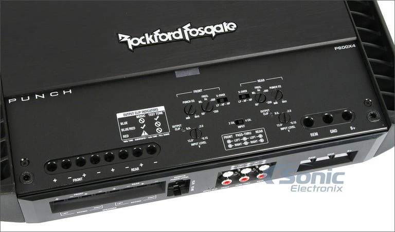 Rockford Fosgate Punch P600X4 with Amplifier Wiring Kit Image 10