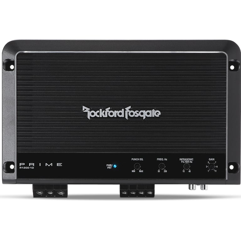 Rockford Fosgate Prime R1200-1D with Amplifier Wiring Kit Image 2