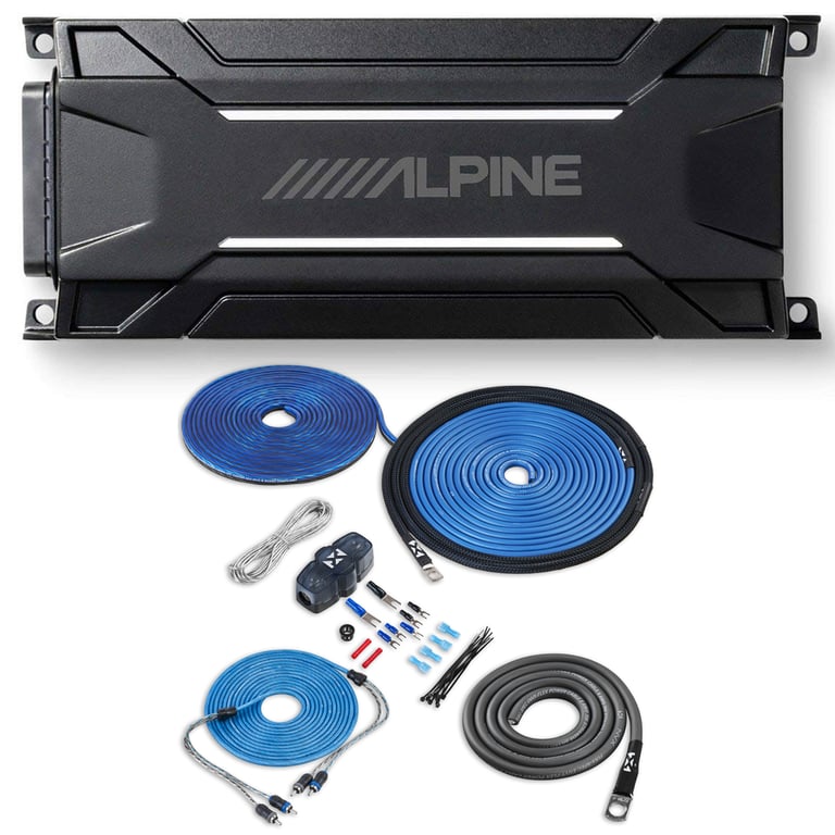 Alpine KTA-30MW with NVX 8 Gauge Amp Kit Image 1