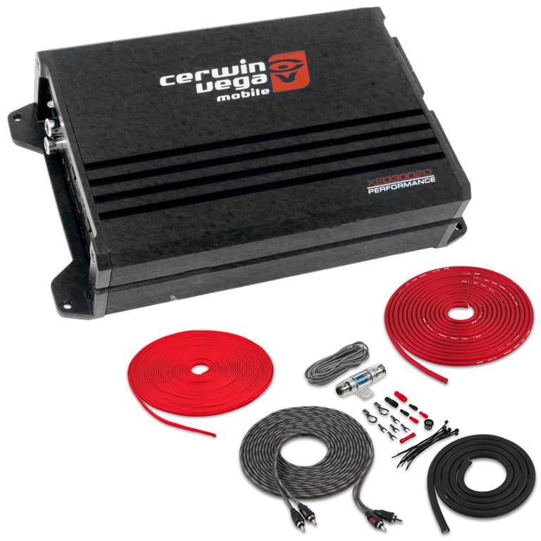 Cerwin-Vega XED3002D with Belva 8 Gauge Amp Kit Image 1