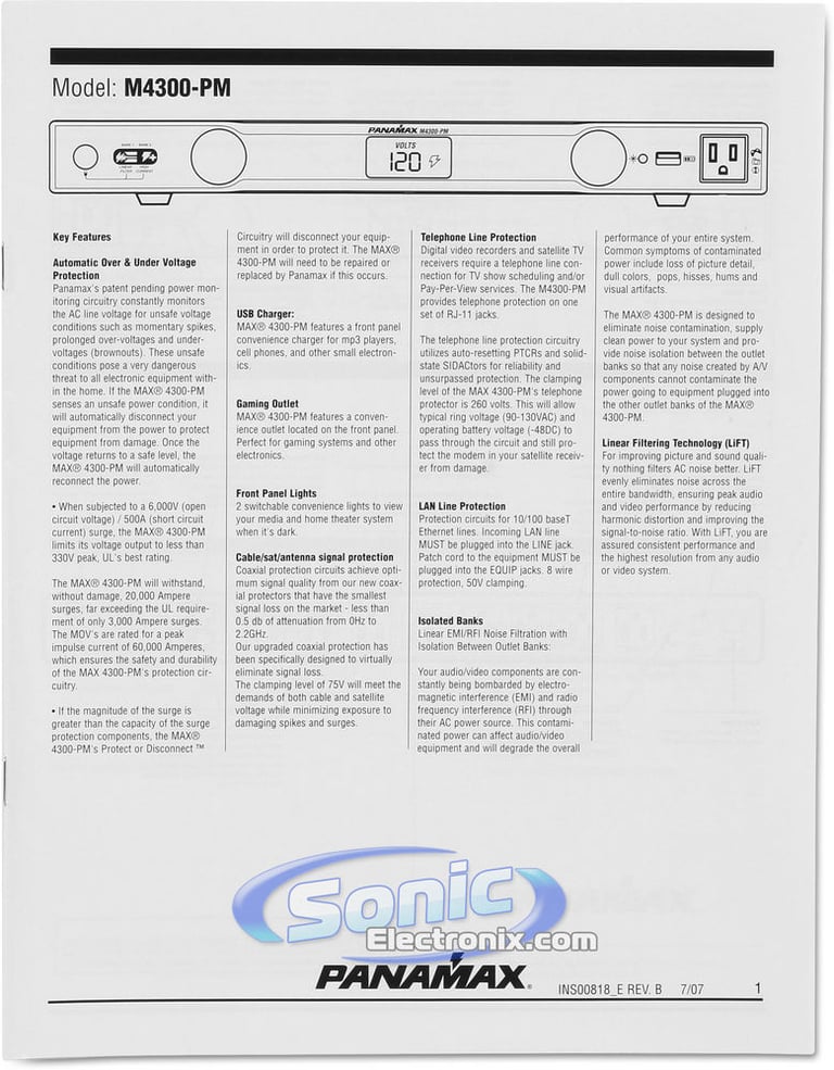 Panamax M4300-PM (4300-PM) Image 10