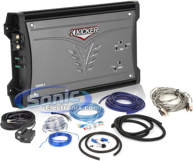 Kicker 08ZX550.3 (ZX550.3) + Amplifier Kit Image 1