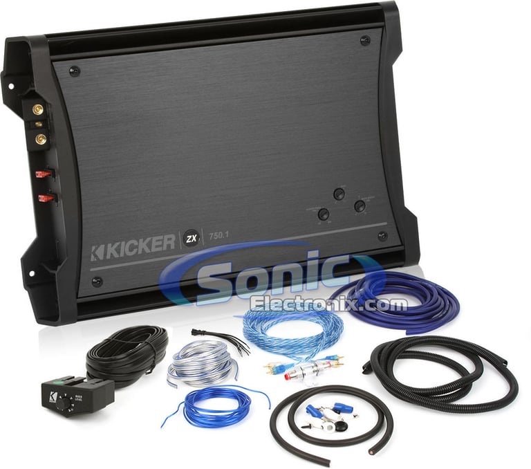 Kicker ZX750.1 (10ZX750.1) + Amplifier Kit Image 1