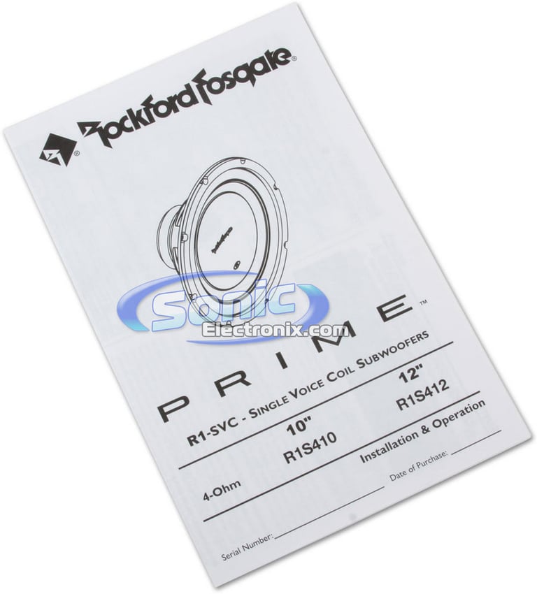 600W Rockford Fosgate Subwoofer + Sealed Enclosure Bass Package Image 5