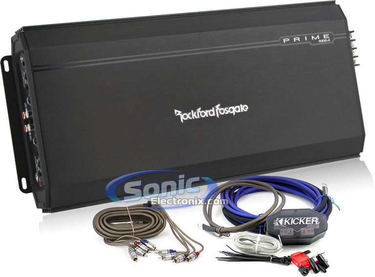 Rockford Fosgate PRIME R300-4 + Amplifier Kit Image 1