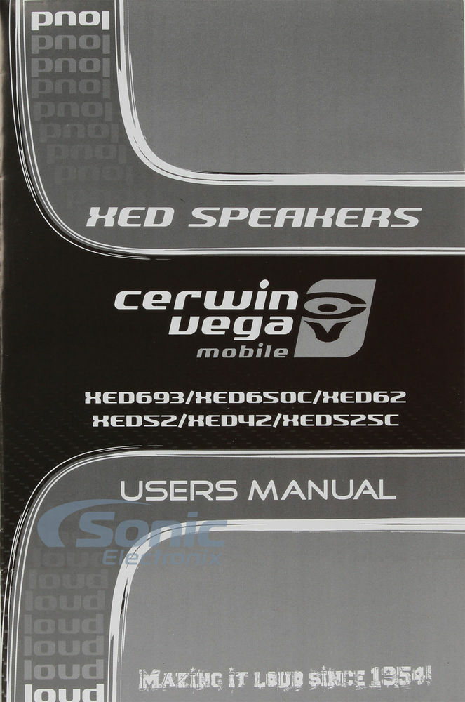Cerwin Vega XED52 (2-Pairs, 4-Total) Image 8