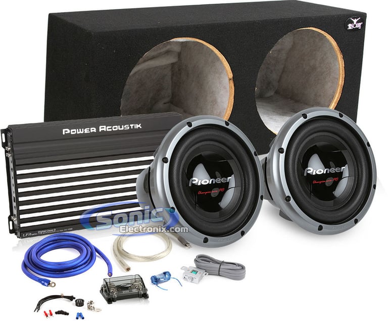 7000W Complete Power Acoustik + Pioneer Bass Package Image 1