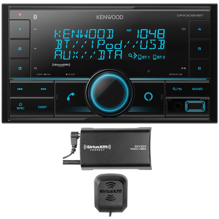 Kenwood DPX305MBT with Sirius XM Tuner Image 1