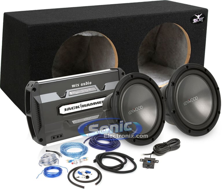 2000W Complete Kenwood + MTX Bass Package Image 1