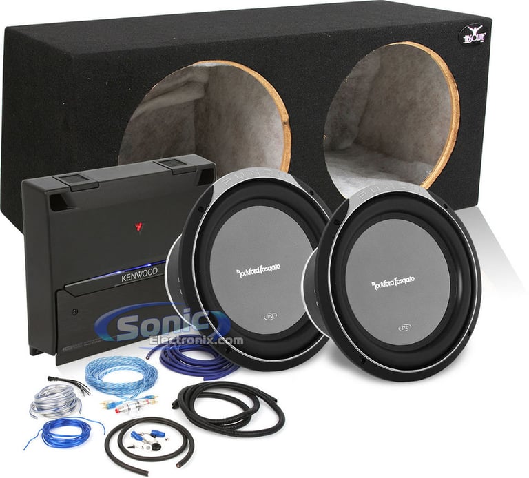 1000W Complete Kenwood + Rockford Fosgate Bass Package Image 1