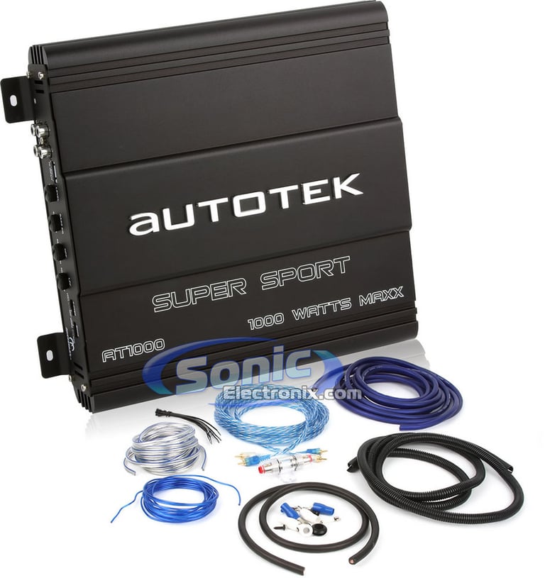 Autotek AT1000 (AT-1000) + Amplifier Kit Image 1