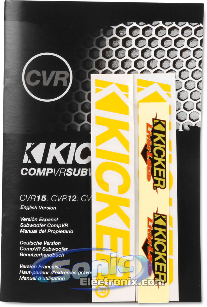 2000W Kicker Subwoofer + Sealed Enclosure Bass Package Image 7