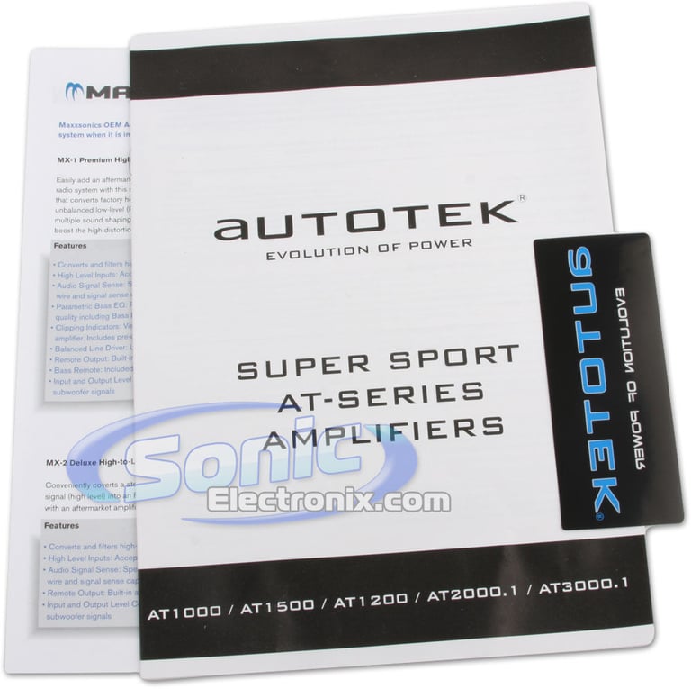 Autotek AT1000 (AT-1000) + Amplifier Kit Image 6