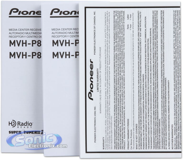 Pioneer MVH-P8200 Open Box Image 20