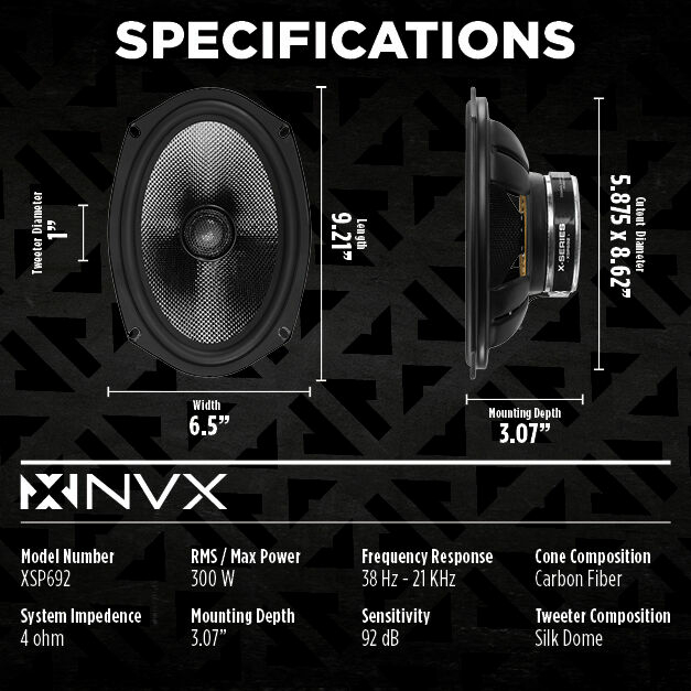 NVX XSP692 (2-Pairs, 4-Total) Image 18