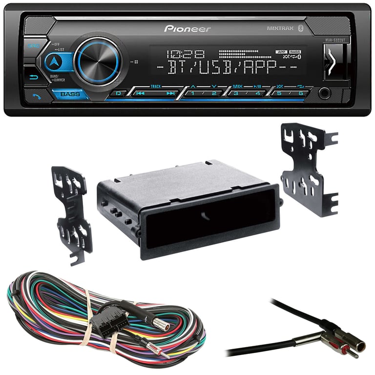 1990-1996 Chevy Corvette Single DIN Bluetooth Car Stereo Upgrade | Pioneer Image 1