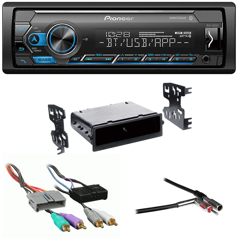 1990-1996 Chevy Corvette Single DIN Bluetooth Car Stereo Upgrade | Pioneer Image 1