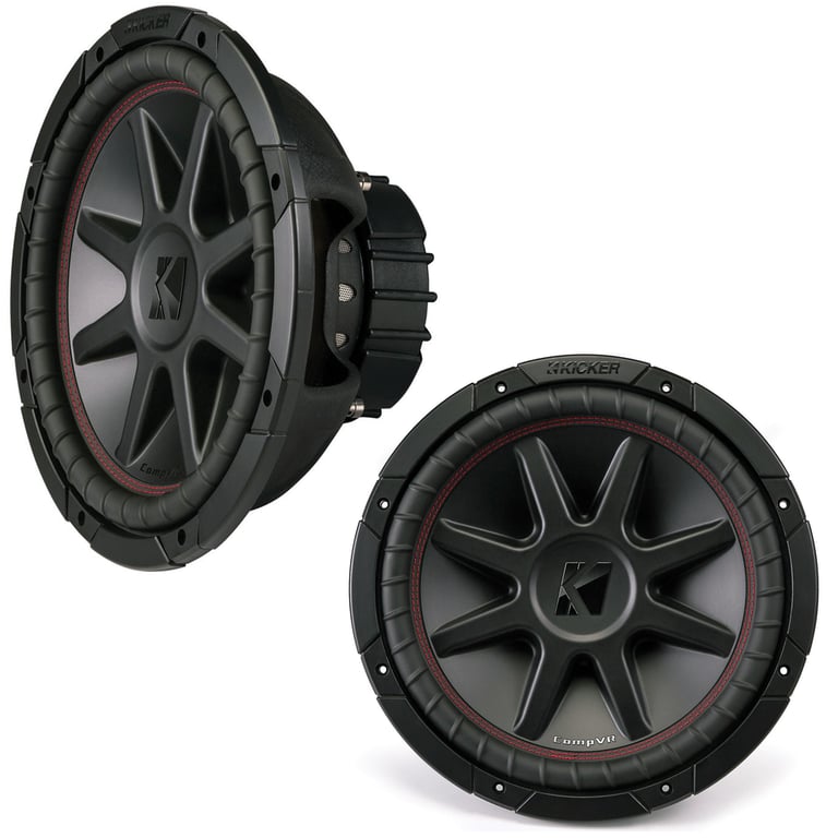 (2) Kicker 43CVR124 Car Subwoofers Image 1