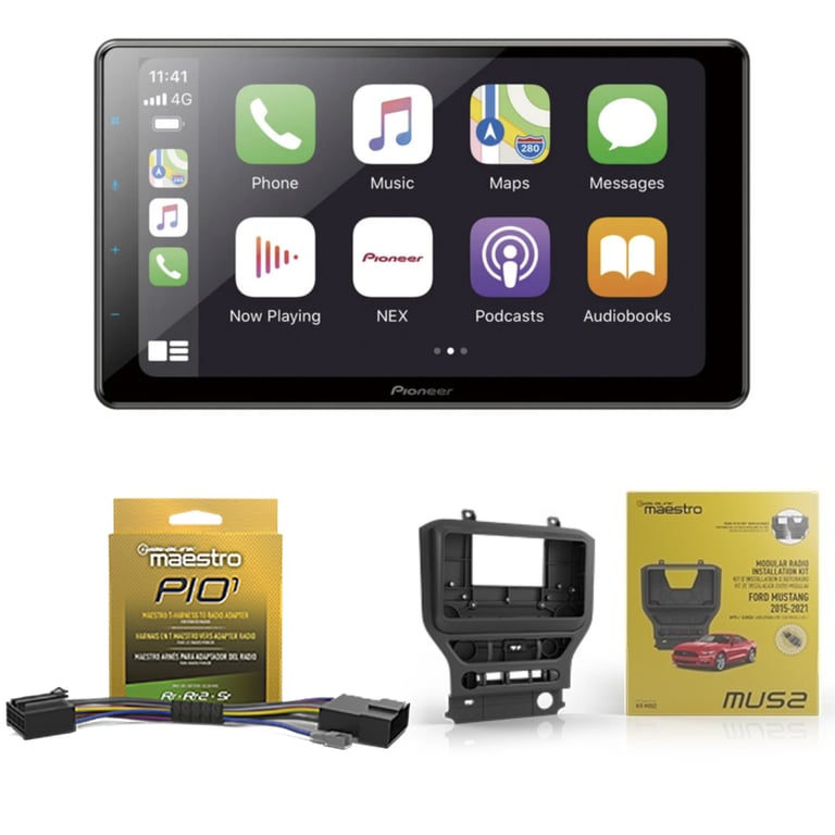 Pioneer DMH-WC6600NEX for 2015-2023 Ford Mustang Image 1