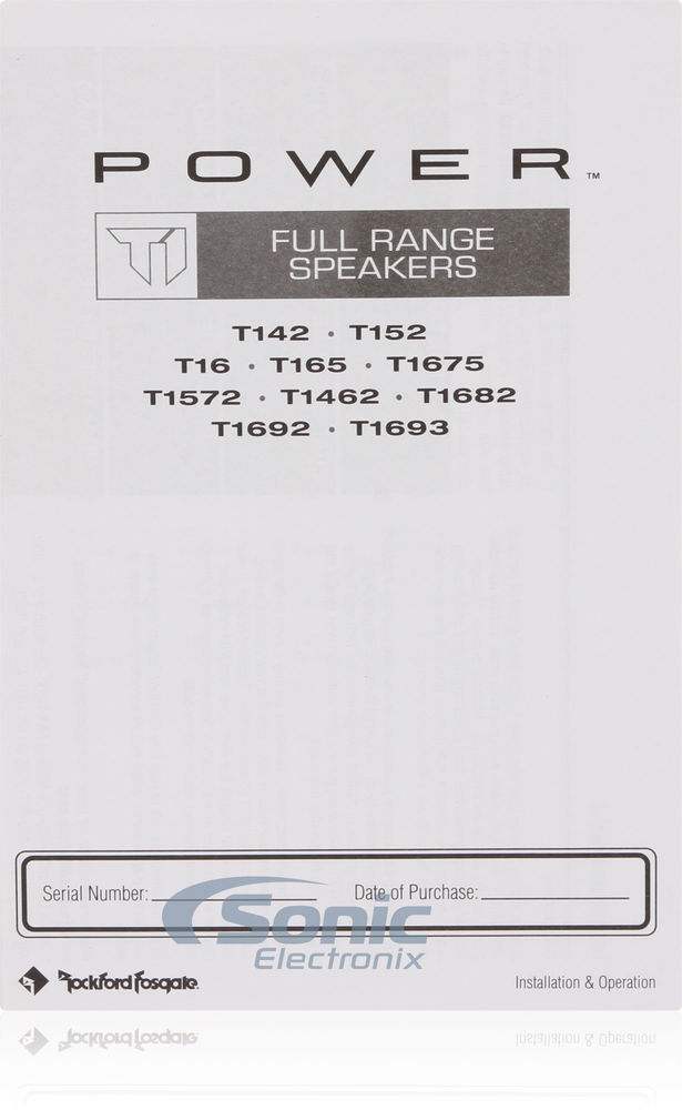 Rockford Fosgate Power T1675 (2-Pairs, 4-Total) Image 10