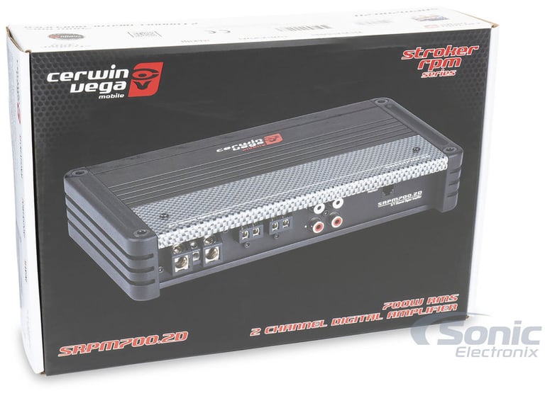 Cerwin Vega SRPM700.2D with NVX 8 Gauge Amp Kit Image 12