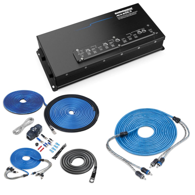AudioControl ACX-650.5 with NVX 8 Gauge Amp Kit Image 1
