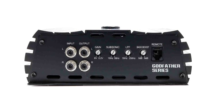 American Bass GODFATHER 3500.1 with NVX 8 Gauge Amp Kit Image 3