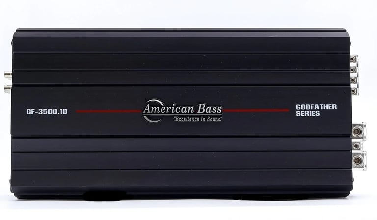 American Bass GODFATHER 3500.1 with NVX 8 Gauge Amp Kit Image 2
