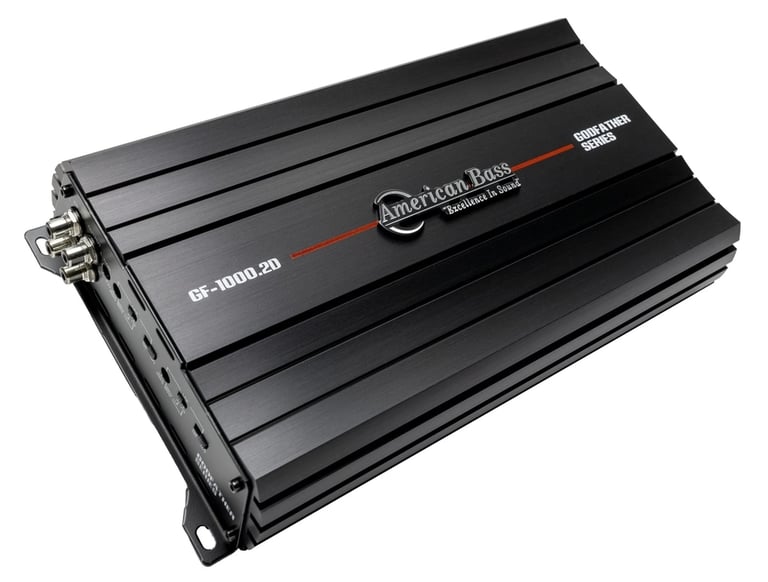American Bass GODFATHER 1000.2 with NVX 8 Gauge Amp Kit Image 6