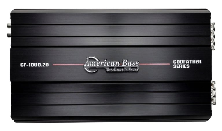American Bass GODFATHER 1000.2 with NVX 8 Gauge Amp Kit Image 2