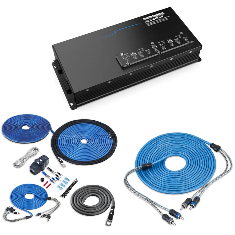 AudioControl ACX-600.6 with NVX 8 Gauge Amp Kit Image 1