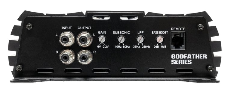 American Bass GODFATHER 1000.2 with NVX 8 Gauge Amp Kit Image 4