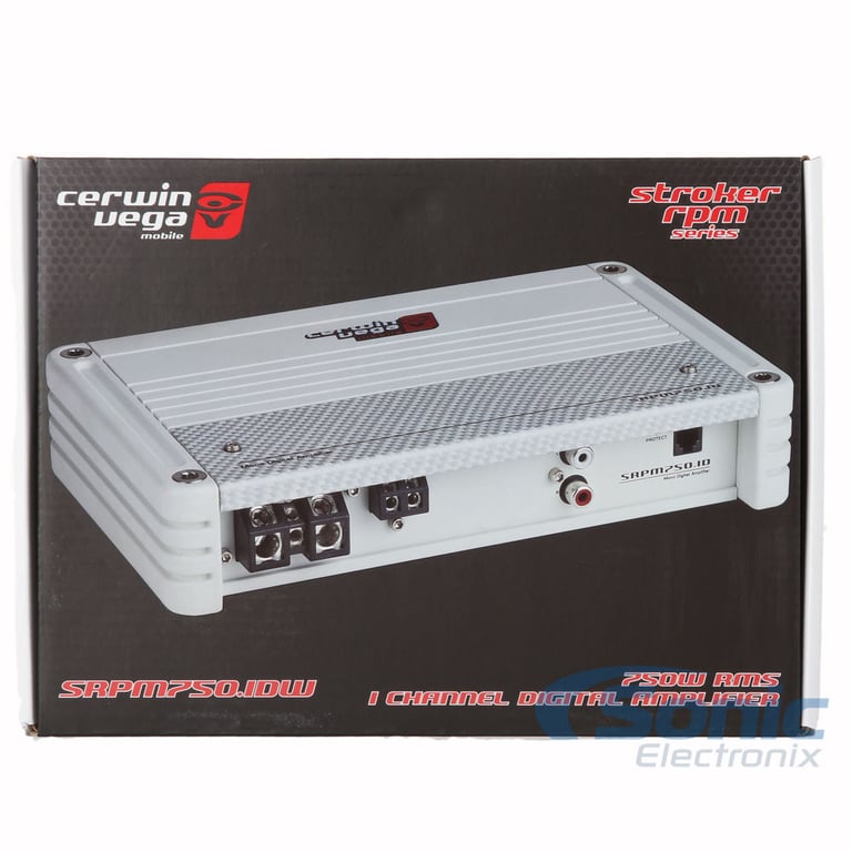 Cerwin Vega SRPM750.1DW with NVX 8 Gauge Amp Kit Image 7