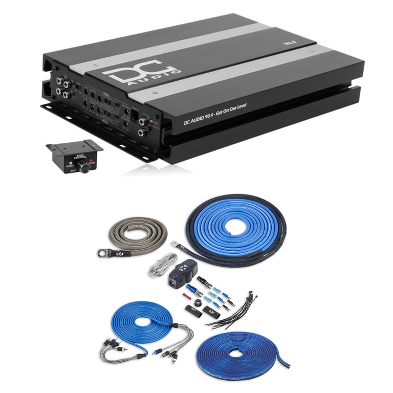 DC Audio 90.4 with NVX 4 Gauge Amp Kit Image 1