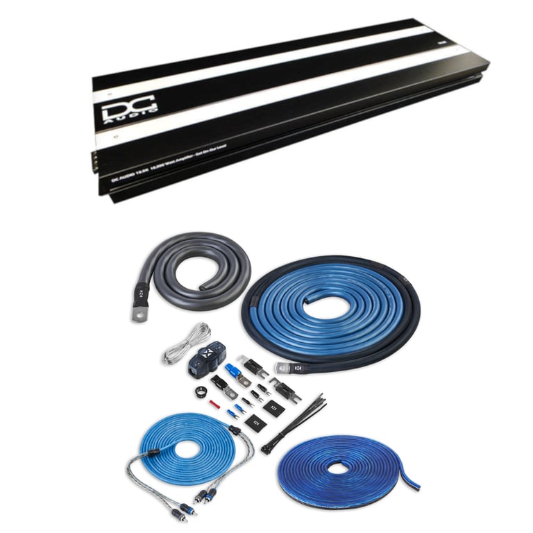 DC Audio 10.0k with NVX 1/0 Gauge Amp Kit Image 1