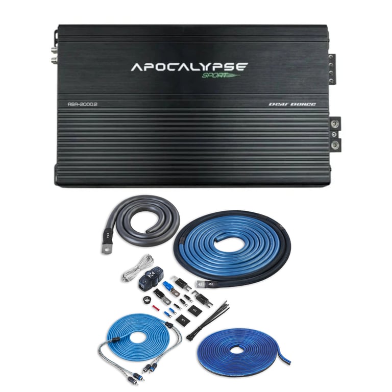 Deaf Bonce Apocalypse ASA 2000.2 with NVX 1/0 Gauge Amp Kit Image 1