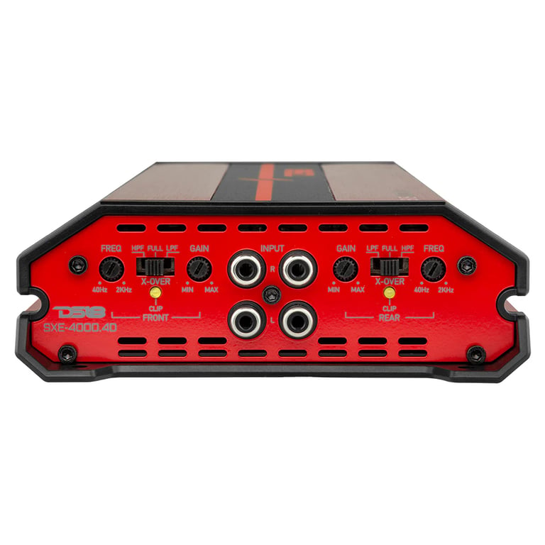 DS18 SXE-4000.4D/RD (Red) with NVX 4 Gauge Amp Kit Image 4