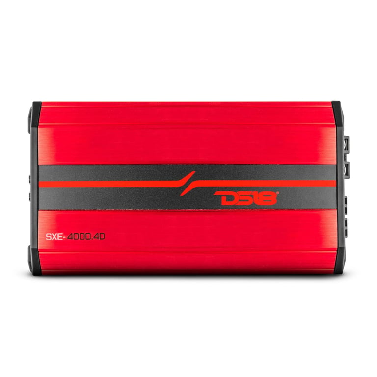 DS18 SXE-4000.4D/RD (Red) with NVX 4 Gauge Amp Kit Image 2