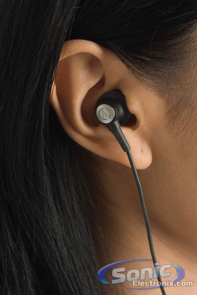 Audio Technica ATH-ANC3 QuietPoint Noise Cancelling In-Ear Headphones (Black) Image 3