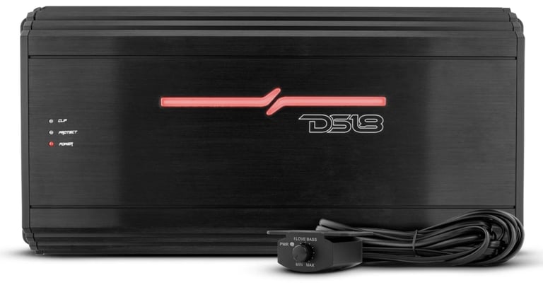 DS18 ZR1500.1D with NVX 4 Gauge Amp Kit Image 2