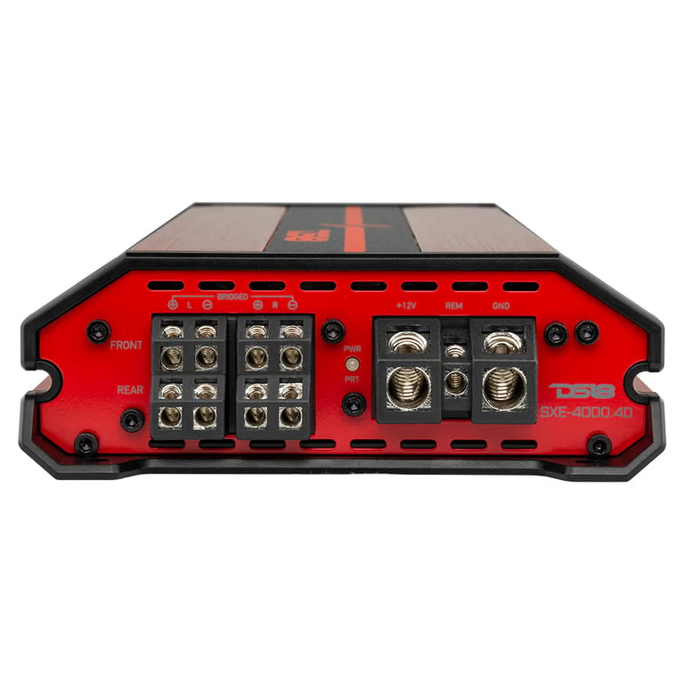 DS18 SXE-4000.4D/RD (Red) with NVX 4 Gauge Amp Kit Image 5