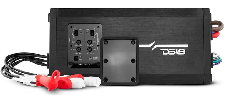 DS18 NXL-X600.4D (Hydro) with NVX 8 Gauge Amp Kit Image 2