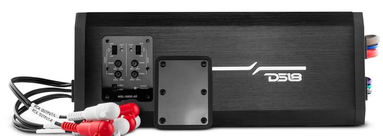 DS18 NXL-X850.4D (Hydro) with NVX 8 Gauge Amp Kit Image 2