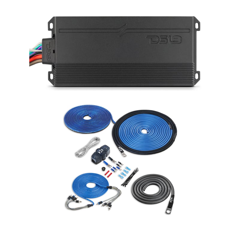 DS18 NVY-IPX7.4 with NVX 8 Gauge Amp Kit Image 1