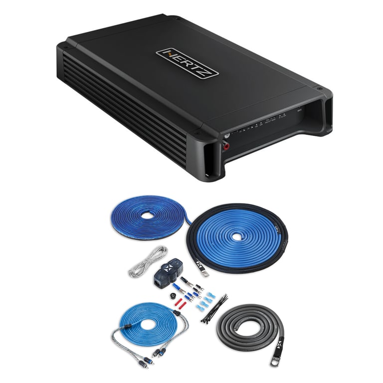 Hertz HCP2X with NVX 8 Gauge Amp Kit Image 1