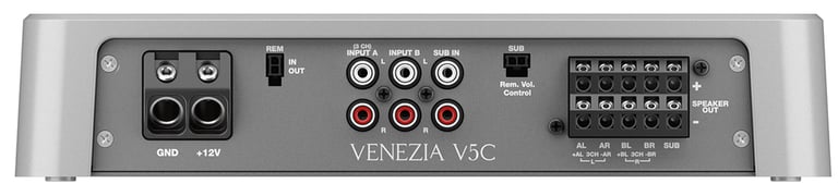 Hertz Venezia V5 Compact with NVX 1/0 Gauge Amp Kit Image 4