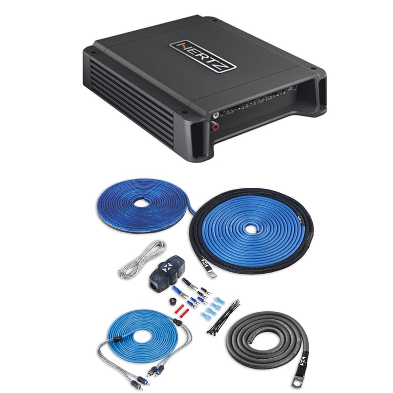 Hertz HCP1D with NVX 8 Gauge Amp Kit Image 1